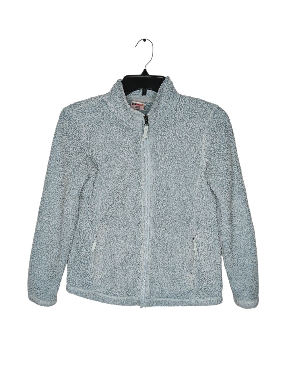 32 Degrees Heat Light Blue Sherpa Fleece Zip Up Jacket - Kids